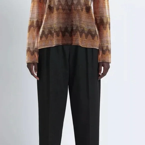 M missoni zig zag long sleeves knit top size M